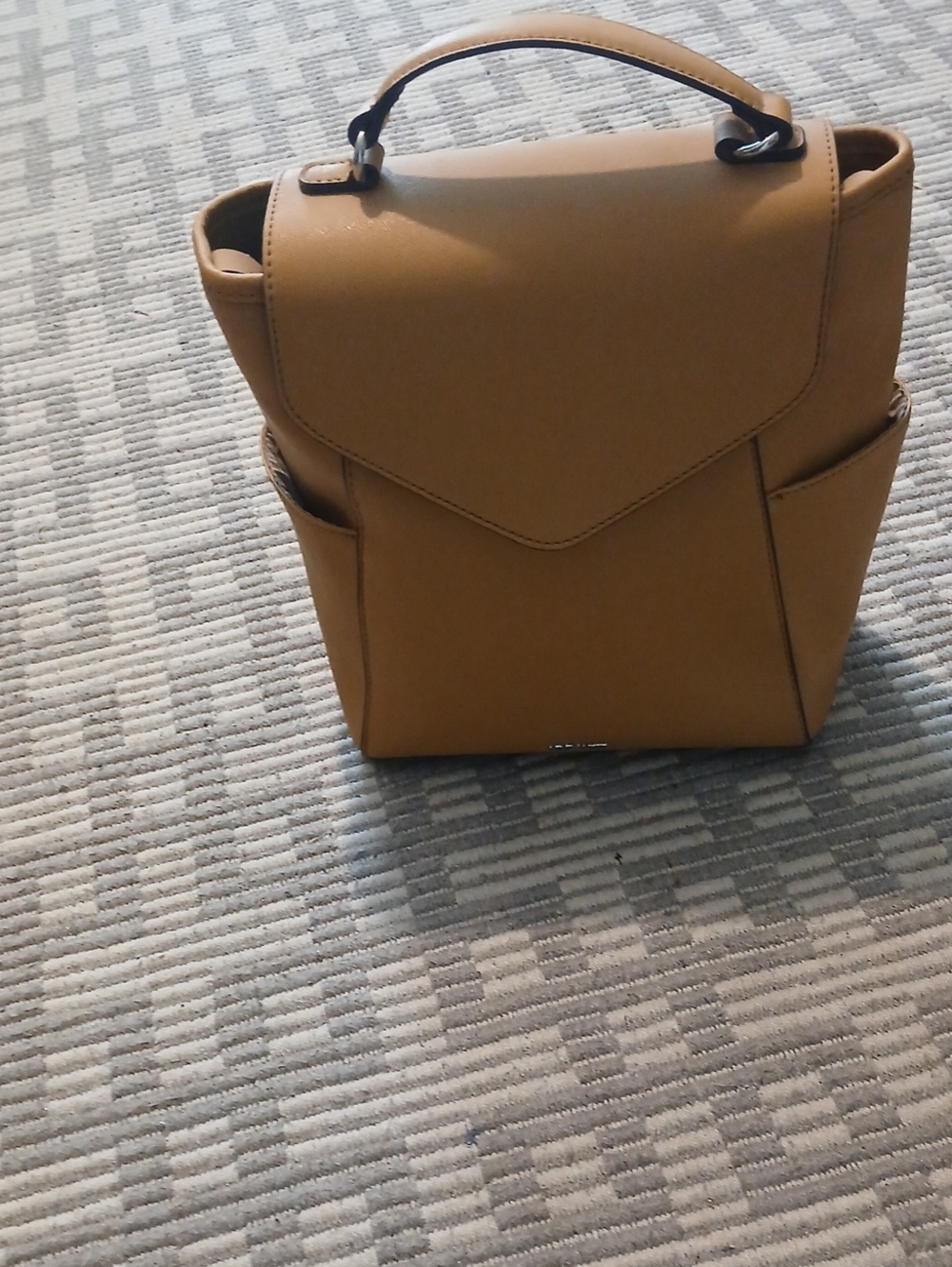 Classic Tan Women's Top-Handle Backpack Purse